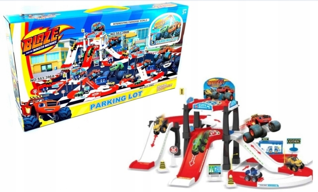 Track Blaze a Mega Machine Parking Set a 2 autá