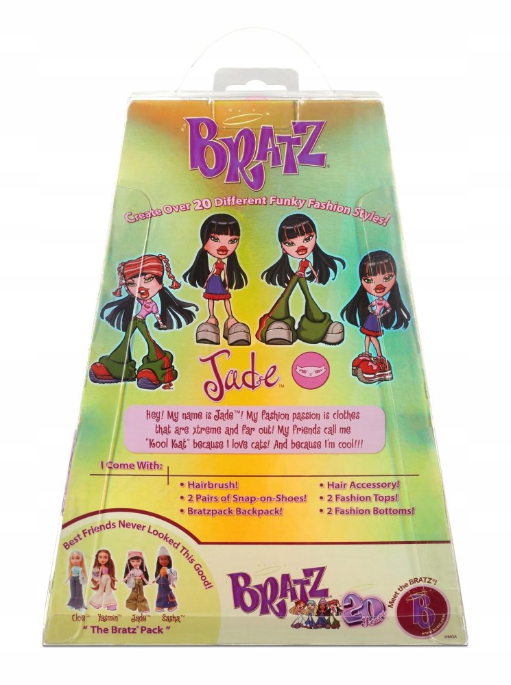 Bratz 20 -ročná bábika Jade 25 cm + príslušenstvo