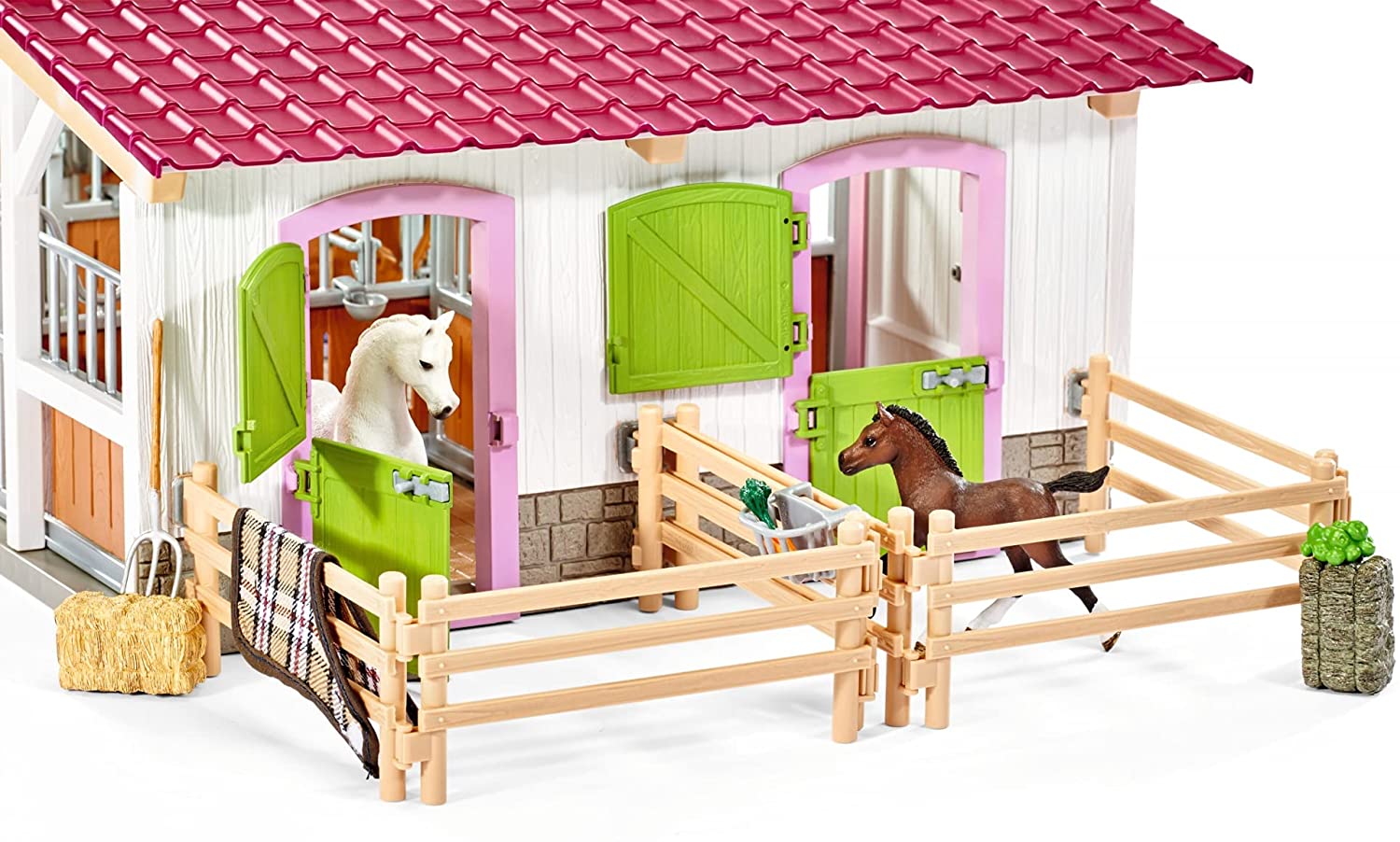 Schleich 42344 Stajnia Biały Pink Centrum Rides
