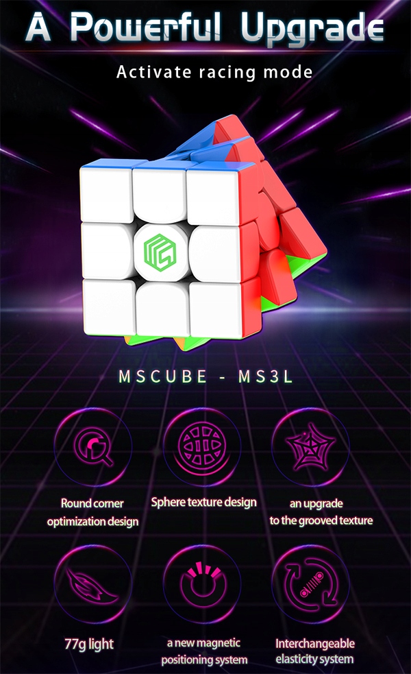 Magnetická kocka MsCube MS3-L 3x3x3 bez nálepky