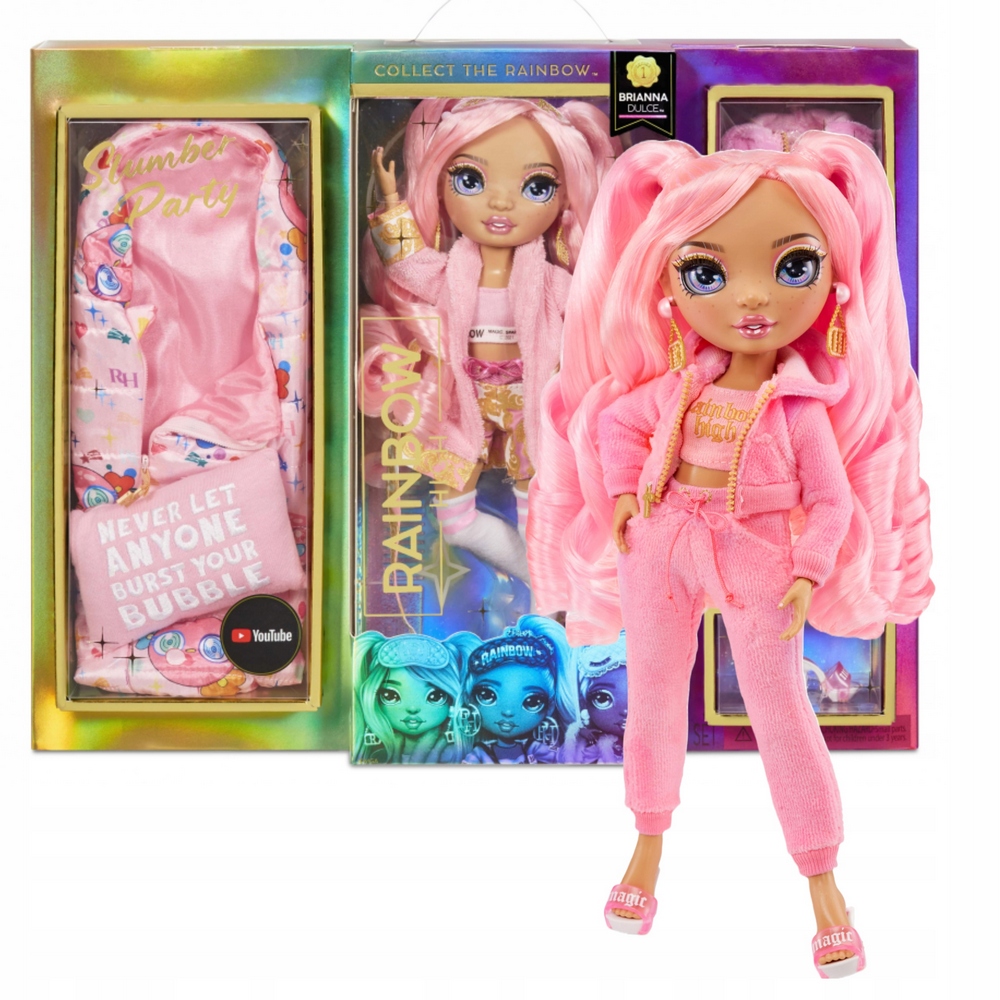 Bábika Rainbow High Slumber Party Brianna Dulce
