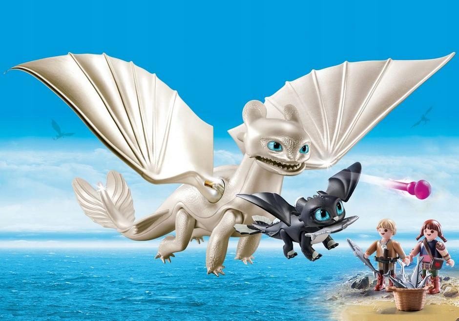 PlayMobil 70038 Dragons White Furia s malým drakom