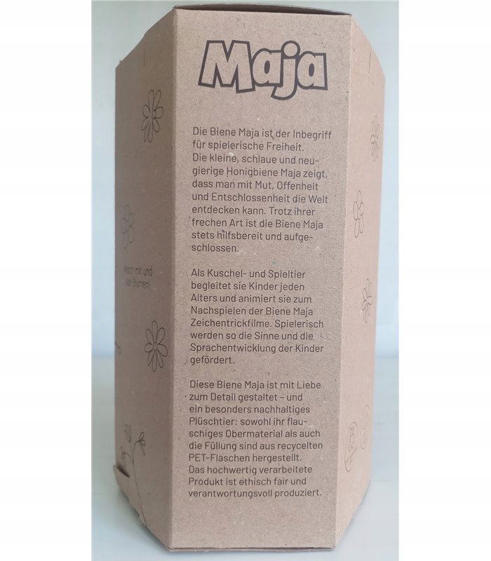 Včela môže mať ekologického maskota v darčekovom prípade 25 cm