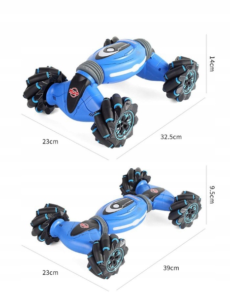 Auto ovládané rukou RC Pilot LED Auto Acrobat