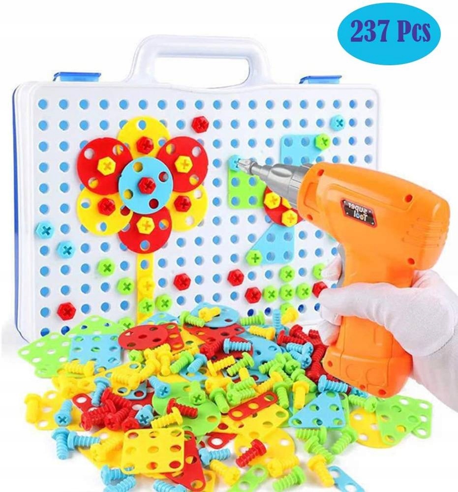 Stavebné bloky skrutkovač skrutkovač 3D set