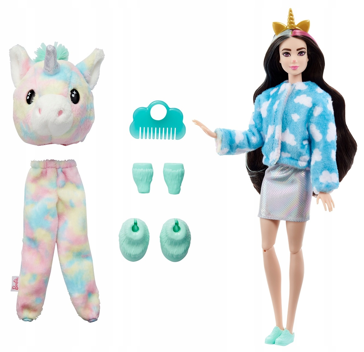 Barbie cutie odhalí bábiku Unicorn Hjl58