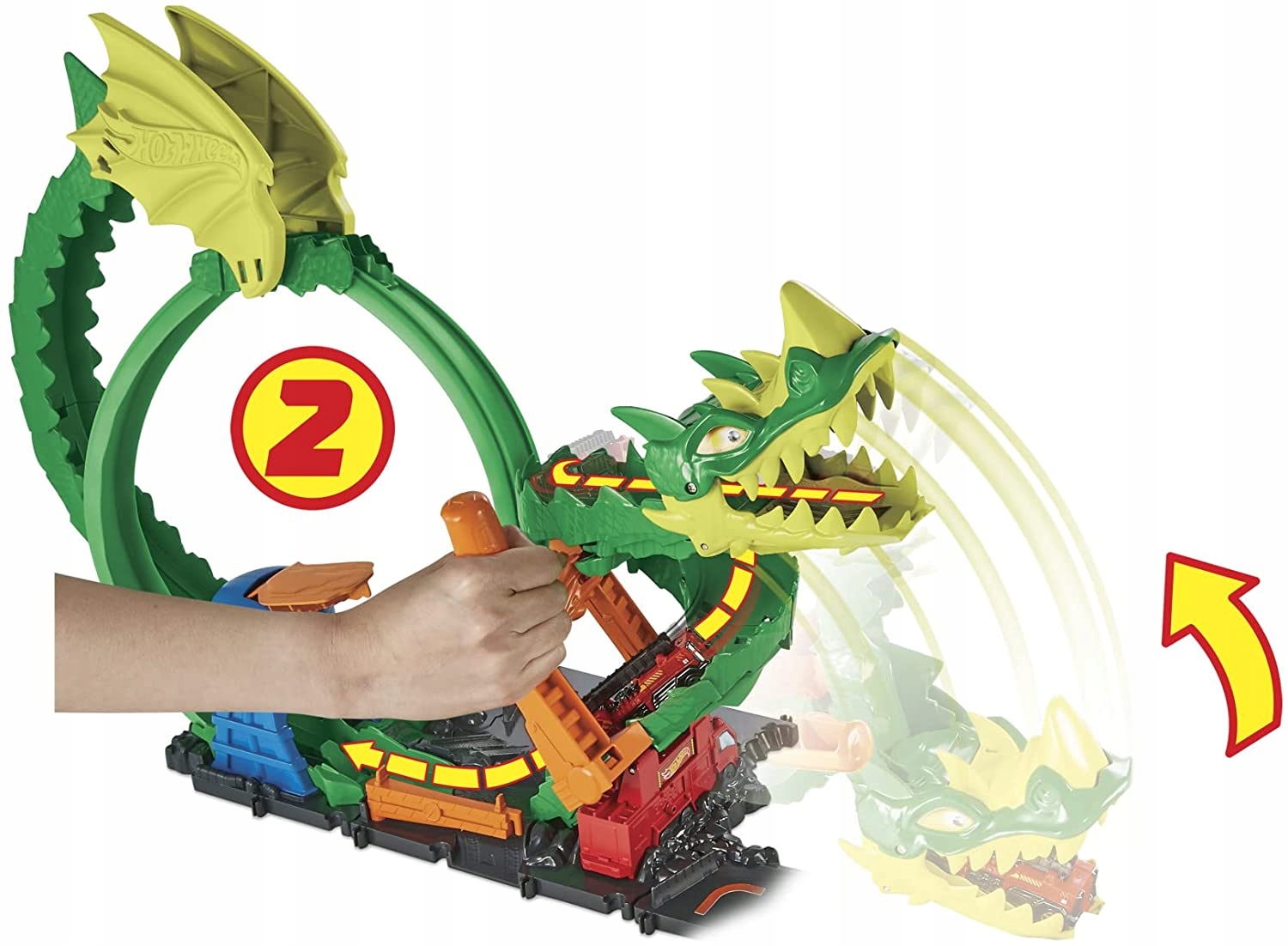 Hot Wheels City Set Dragon Dante + auto
