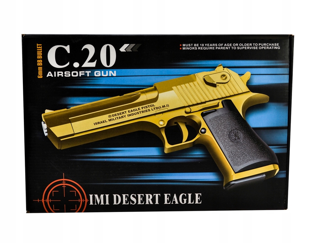 Kovová guľová pištoľ C.20 Desert Eagle 6 mm