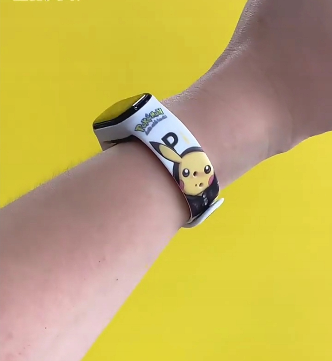 Digitálne hodinky LED farebná pikeva pokemon deti