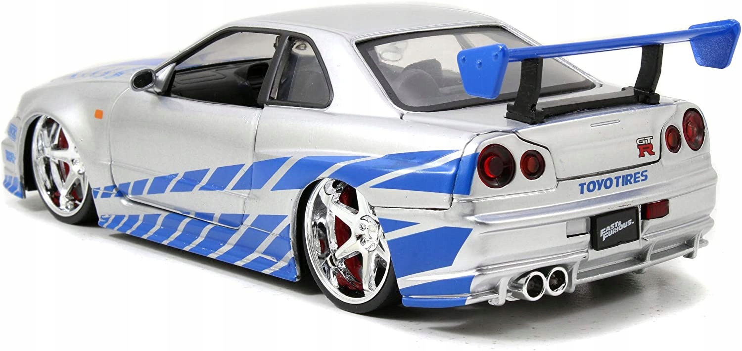 Hračky zje rýchle a zúrivé Nissan Skyline 2002