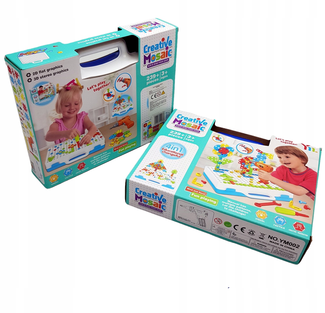 Stavebné bloky skrutkovač skrutkovač 3D set