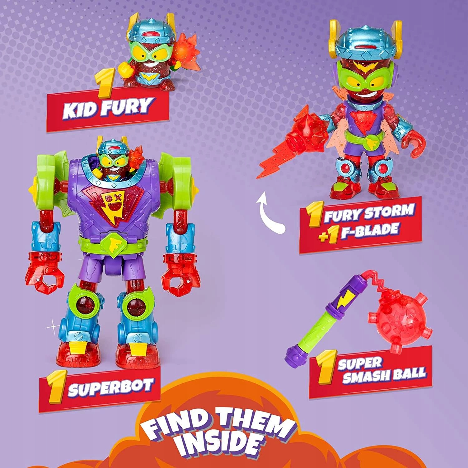 Super Zings veci superbot zúrivosť búrka Kid Fury Fury