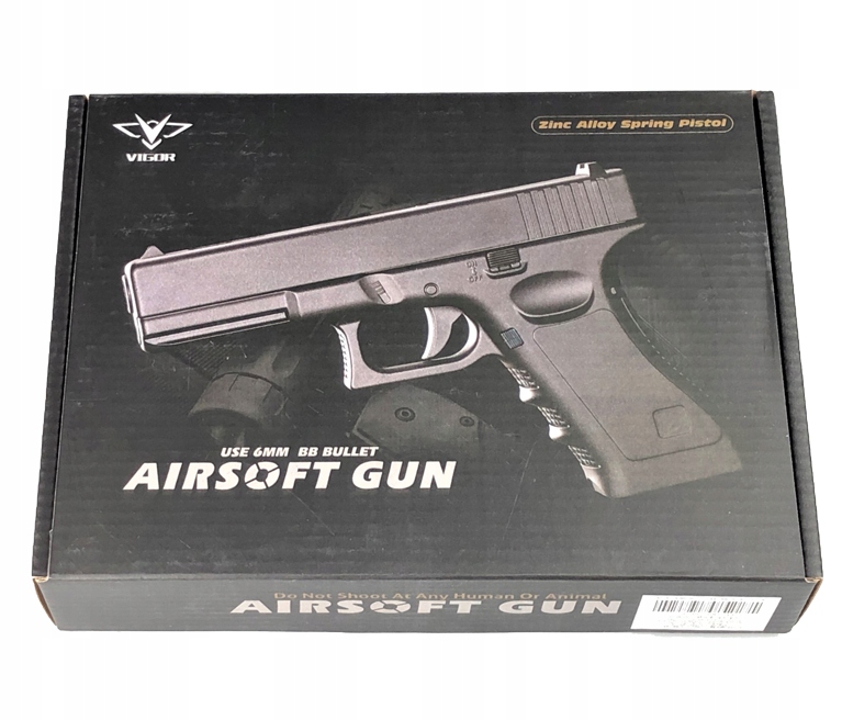 Glock 17 kovový ASG + 500 guľôčkových zbraní