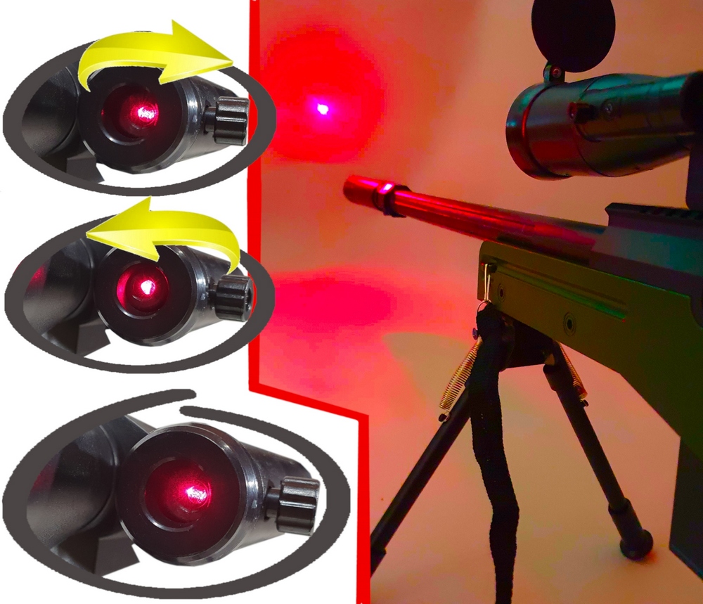 Ostreľovacia puška pre gule AWP s ďalekohľadom + laser