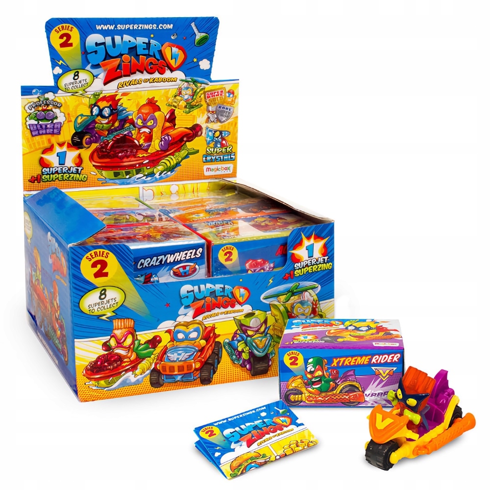 Super Zings Series 2 - Superjet 4 vozidlá a figúrky