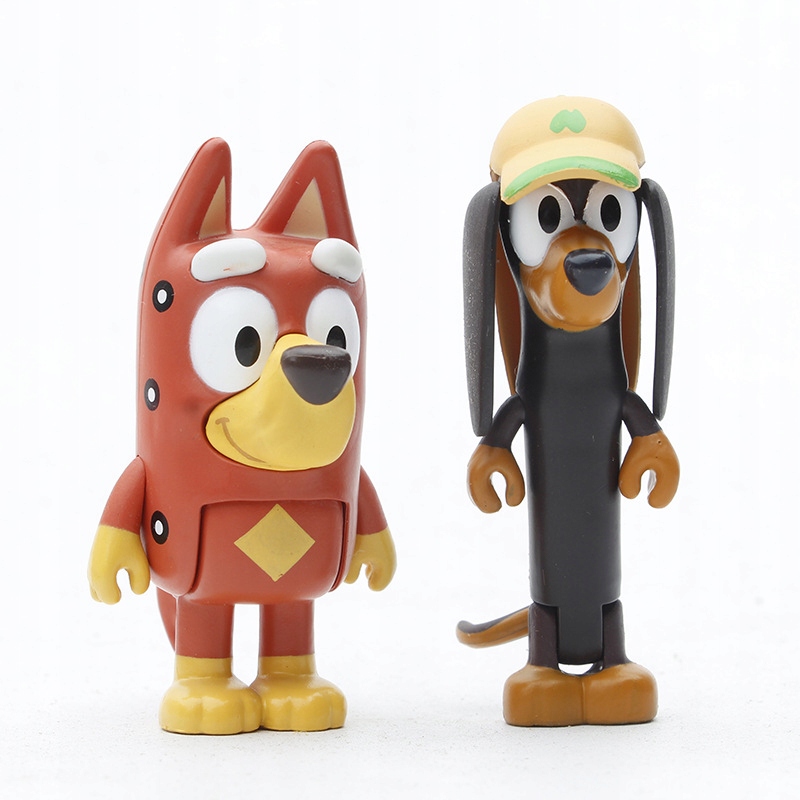 Originálne figúrky z Bluey Fairy Tale s darčekom pre rodinu 8 PCS