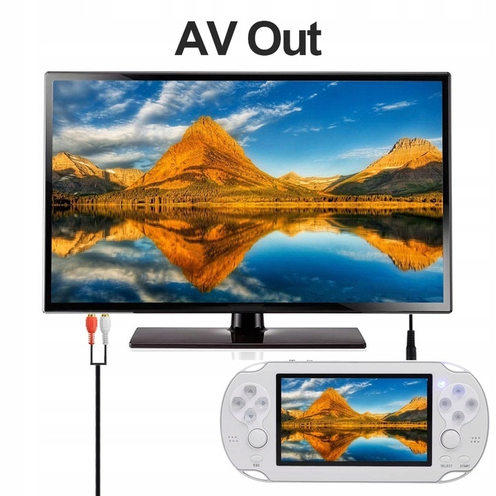 MP5 x9 8 GB 1000 Games Console+čierne rozprávky príbehy