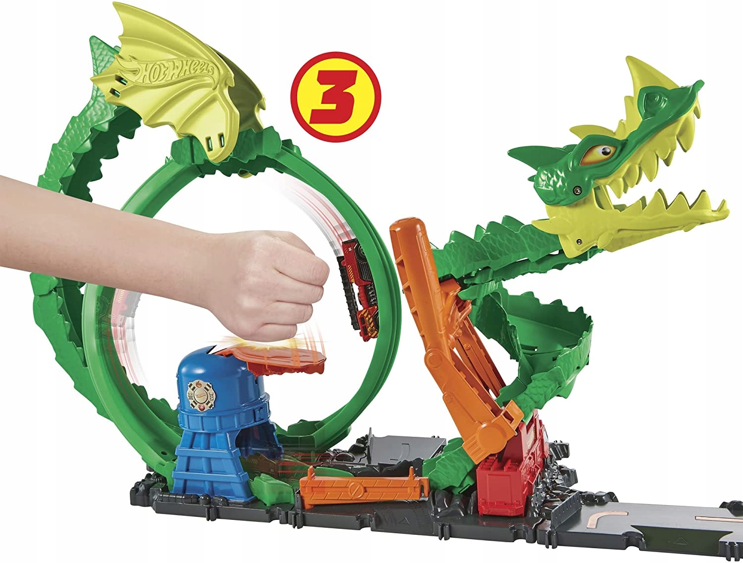 Hot Wheels City Set Dragon Dante + auto