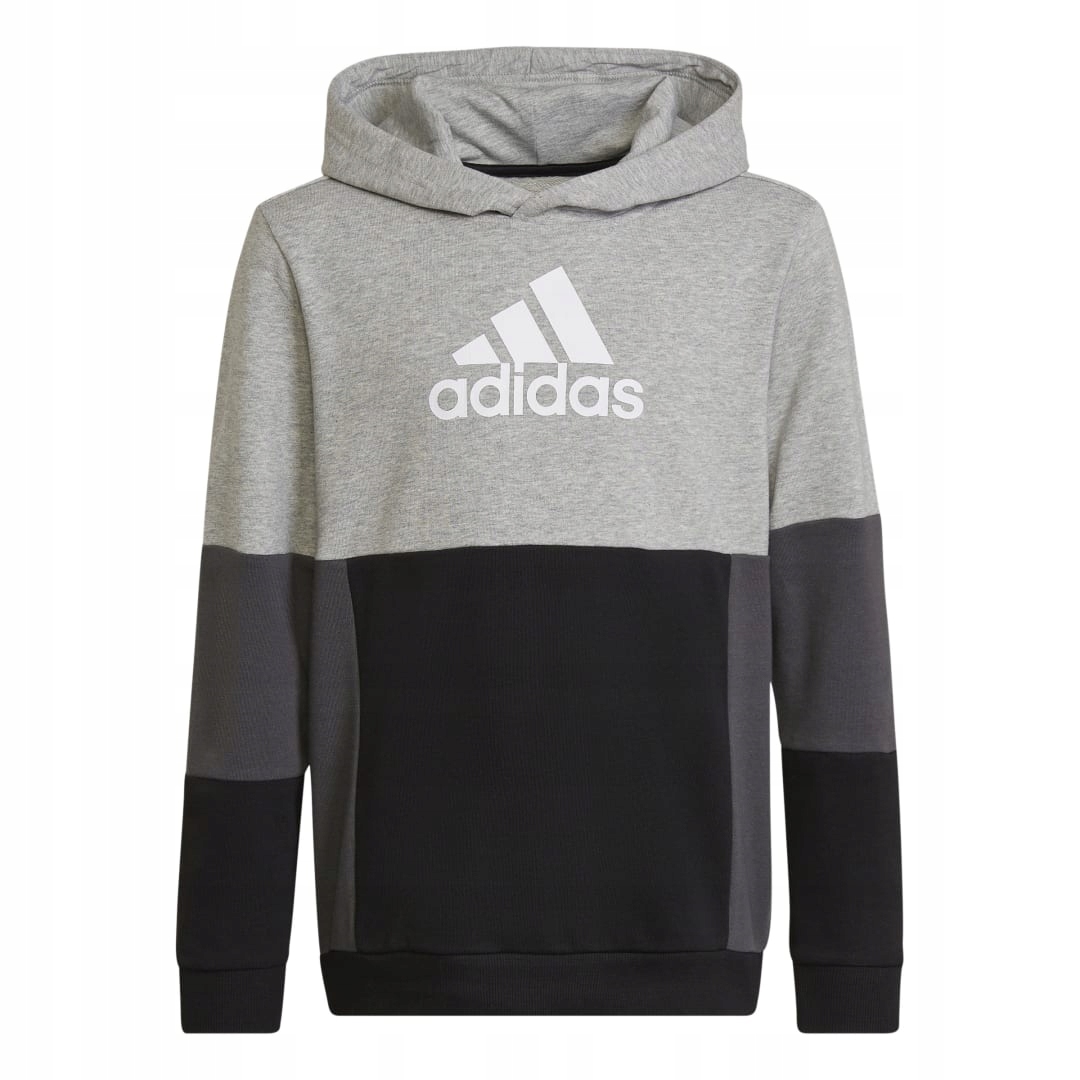 Mikina - Adidas Detská mikina veľkosti 176 s dlhým rukávom biela, čierna, šedá