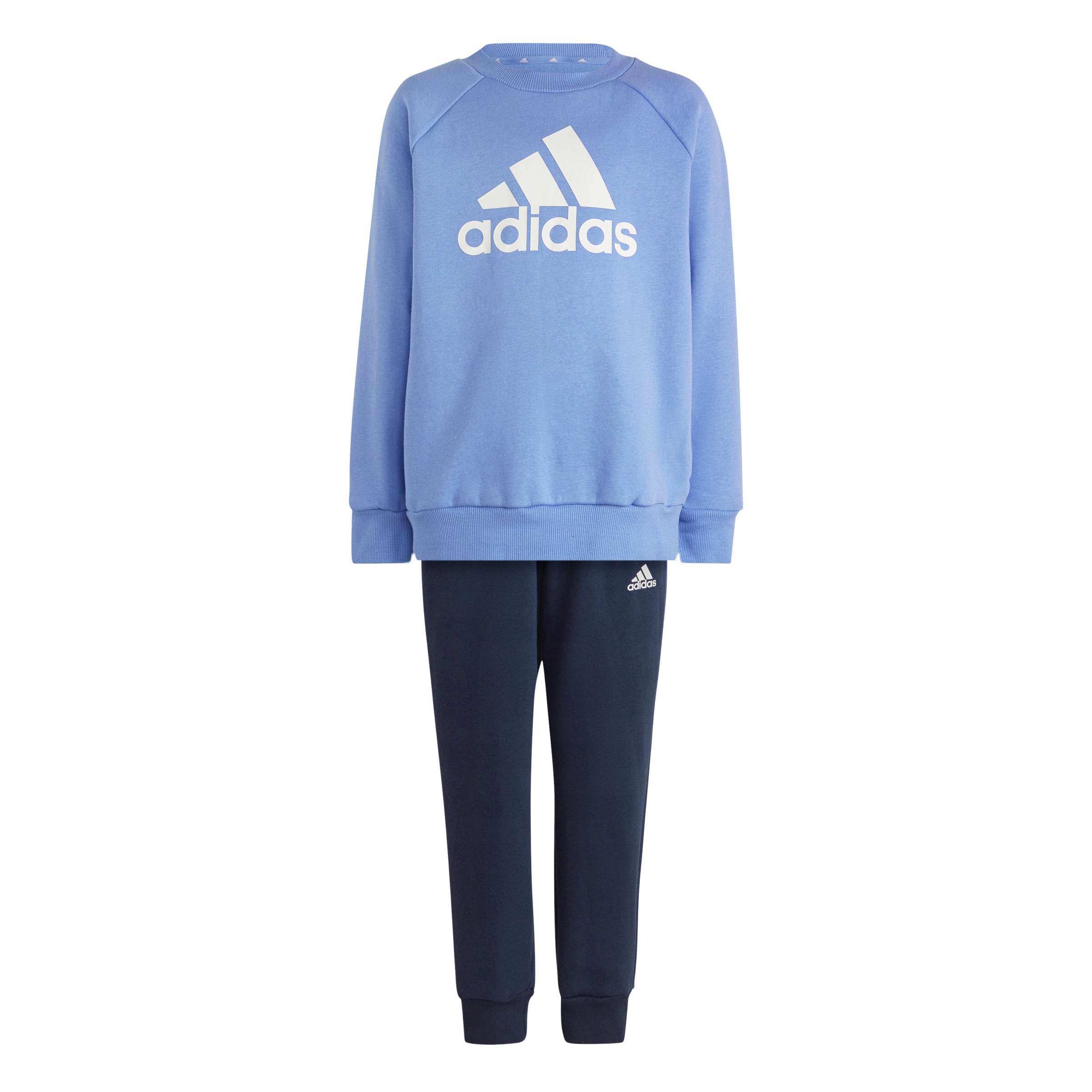 Teplaková súprava - Detské trate Adidas IC3825 Veľkosť 122 biela, námornícka modrá, modrá