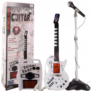 Bezdrôtová gitara s zosilňovačom, mikrofón 9010