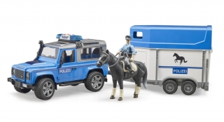 Bruder Land Rover Police s prívesom 02588