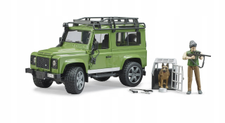 Bruder 02587 Land Rover Defender s figurínom a psom