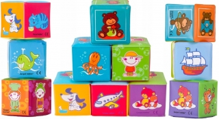 Canpol Soft Cubes Vzdelávacie bloky 6ks 2/817
