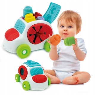 Clementoni Soft Car Clemmy + bloky