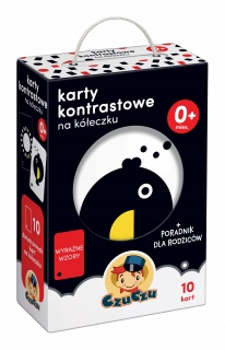 Wzczu cítiť kontrastné karty na kruhu 0M+