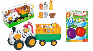 Dumel Safari Tractor jazdí na zvuk zvieraťa