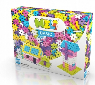 Meli Basic Pink 600EL Construction Blocks.