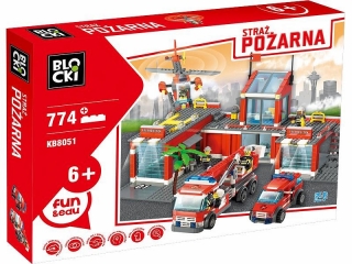 Bloky blokujú moju mestskú hasičskú stanicu 774 strážca