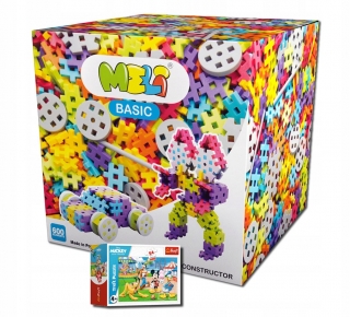Meli Constructor 600 štrukturálne bloky +darček
