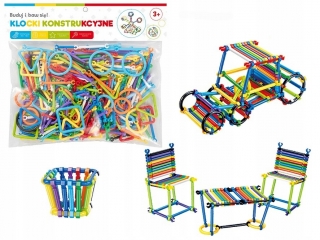 Malé geniálne bloky puzzle tyčinky trubice 293el