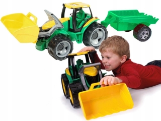Lena Mega Tractor Ride s prívesom Ruch 100 kg