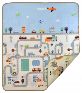 Vzdelávacie ulice Mat Foam City Streets 180x150x1.5