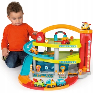 Multi -Platter Garage Vroom Planet Elevator Wash Smoby