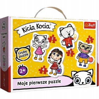 Puzzle baby clasik veselá mačiatko mačiatka 4 hádanky