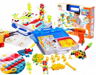 Puzzle vzdelávacie bloky skrutkovač pre deti 237