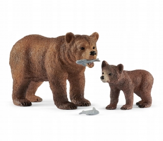 Schleich Grizzly Matka s malým medveďom 42473