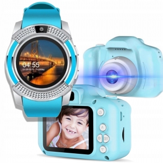 Smartwatch + Digitálny fotoaparát pre deti 1080p + hry