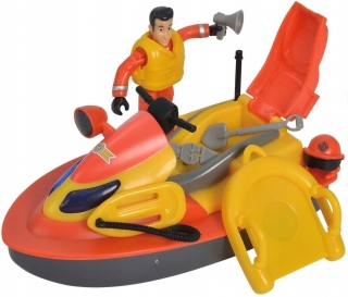 Hasič Sam Motorówka Juno Scooter + Simba Figurine