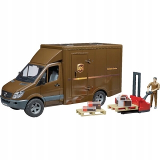 Mercedes Benz Courier UPS Auto a vysokozdvižný vozík