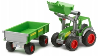 Wader 8817 Traktor s nakladačom+príves 63 cm