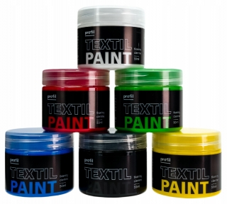 Sada 6x50 ml t -shirts pre tmavé tkaniny
