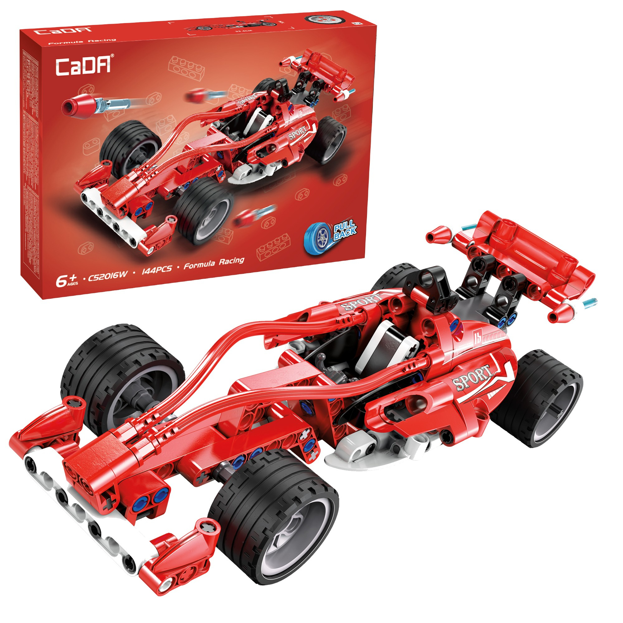 Stavebnica CaDA pretekárske auto Formula Racing, 144 dielikov