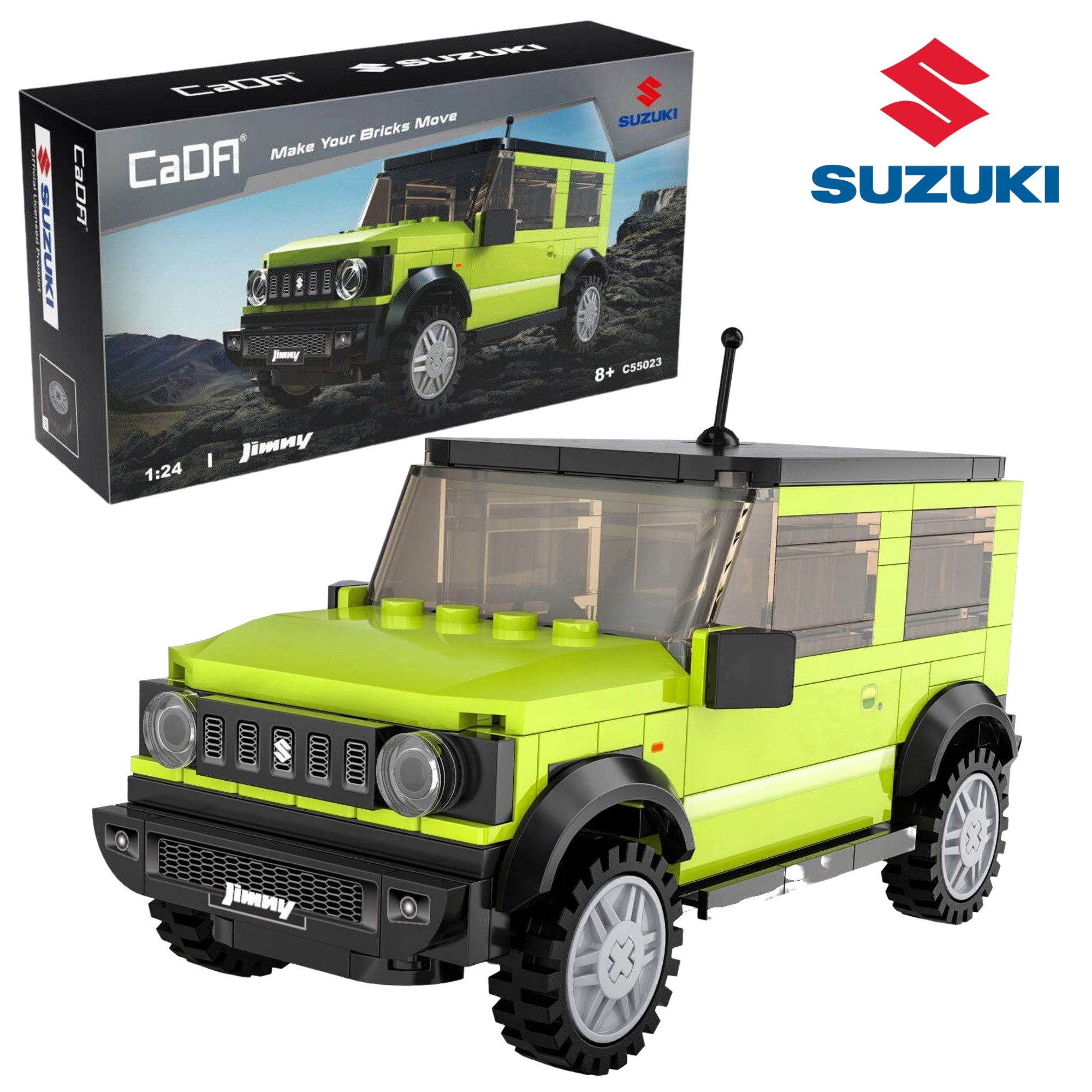 Stavebnica CaDA terénne vozidlo Suzuki Jimny, 192 dielikov