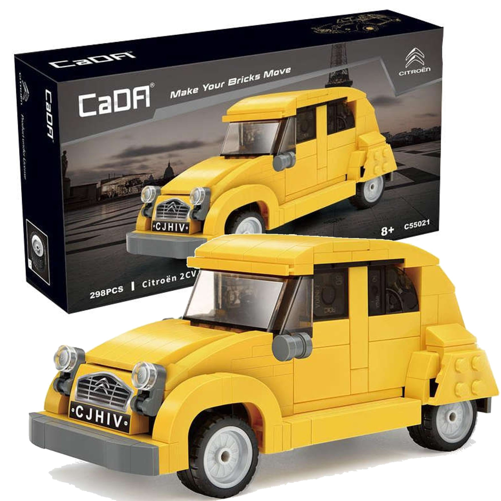 Stavebnica CaDA Citroën 2CV, 298 dielikov