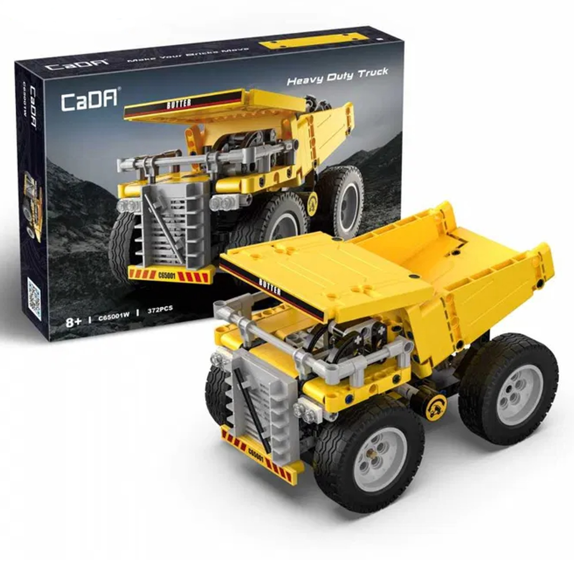 Stavebnica CaDA sklápač Heavy Duty Truck, 372 dielikov